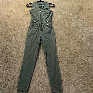 bebe Olive green jumpsuit. NEVER WORN